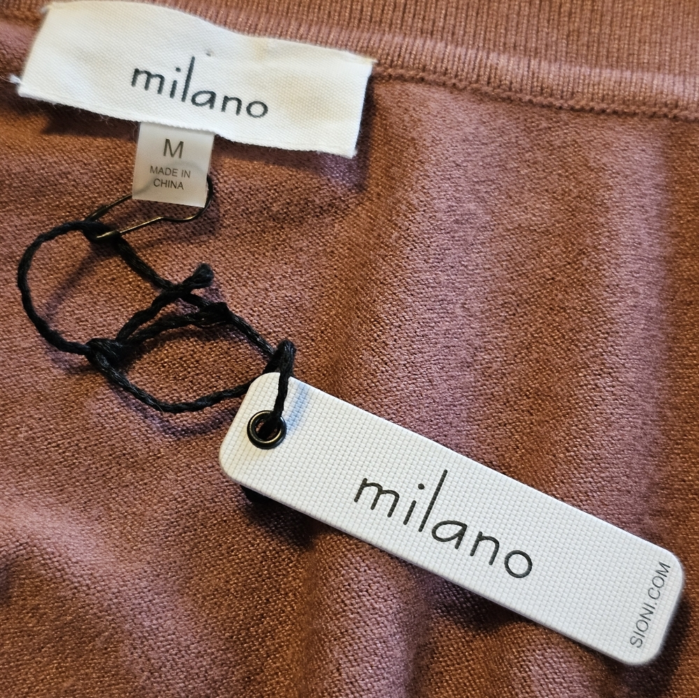 Milano Sweater In Rose (Blush) - Picture 6 of 8